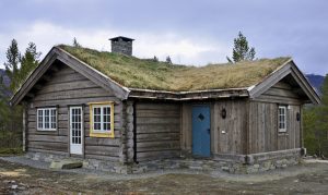 Vi leverer hytter i laft til Sjodalen Fjellgrend.